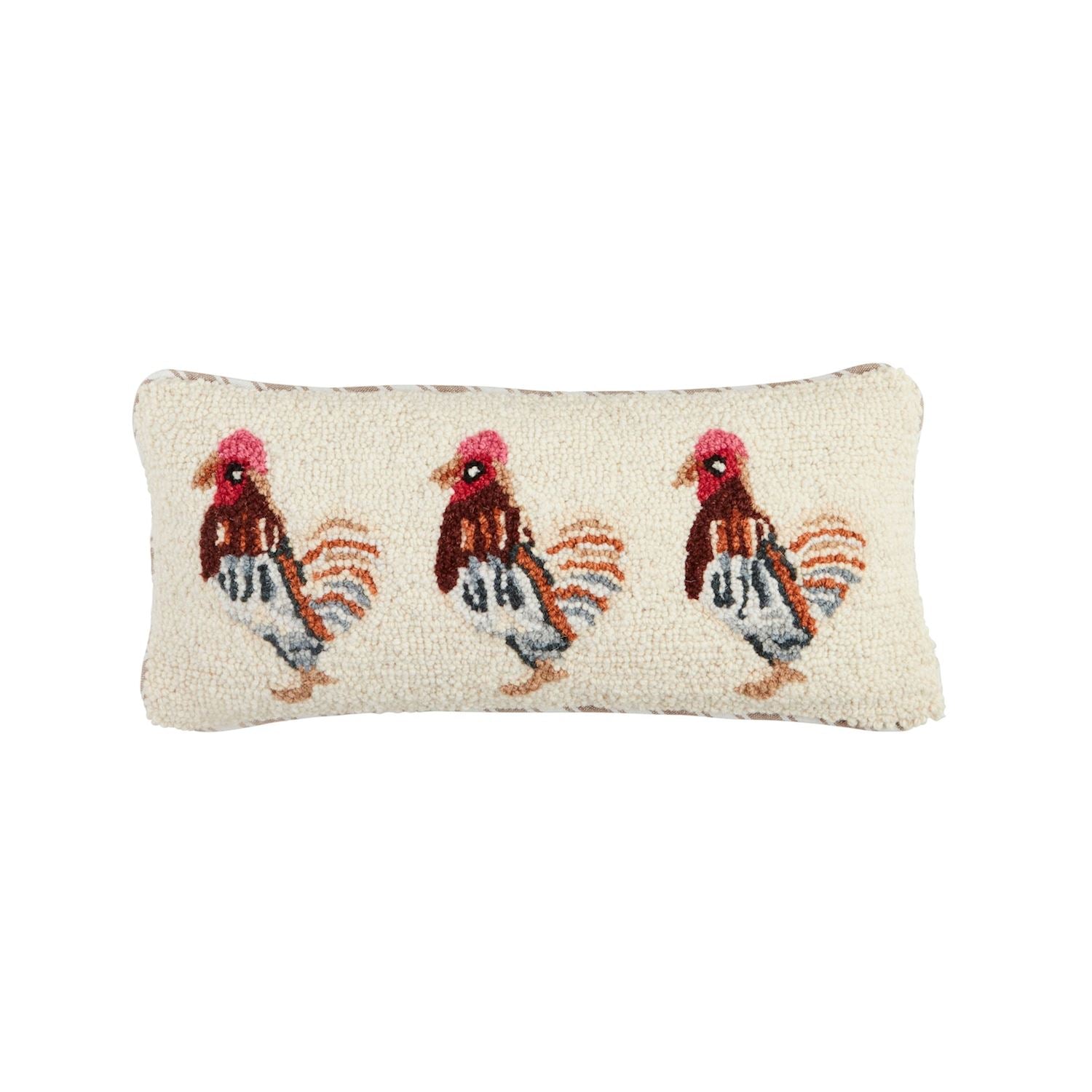 Farm Chicken Hook Wool Pillow