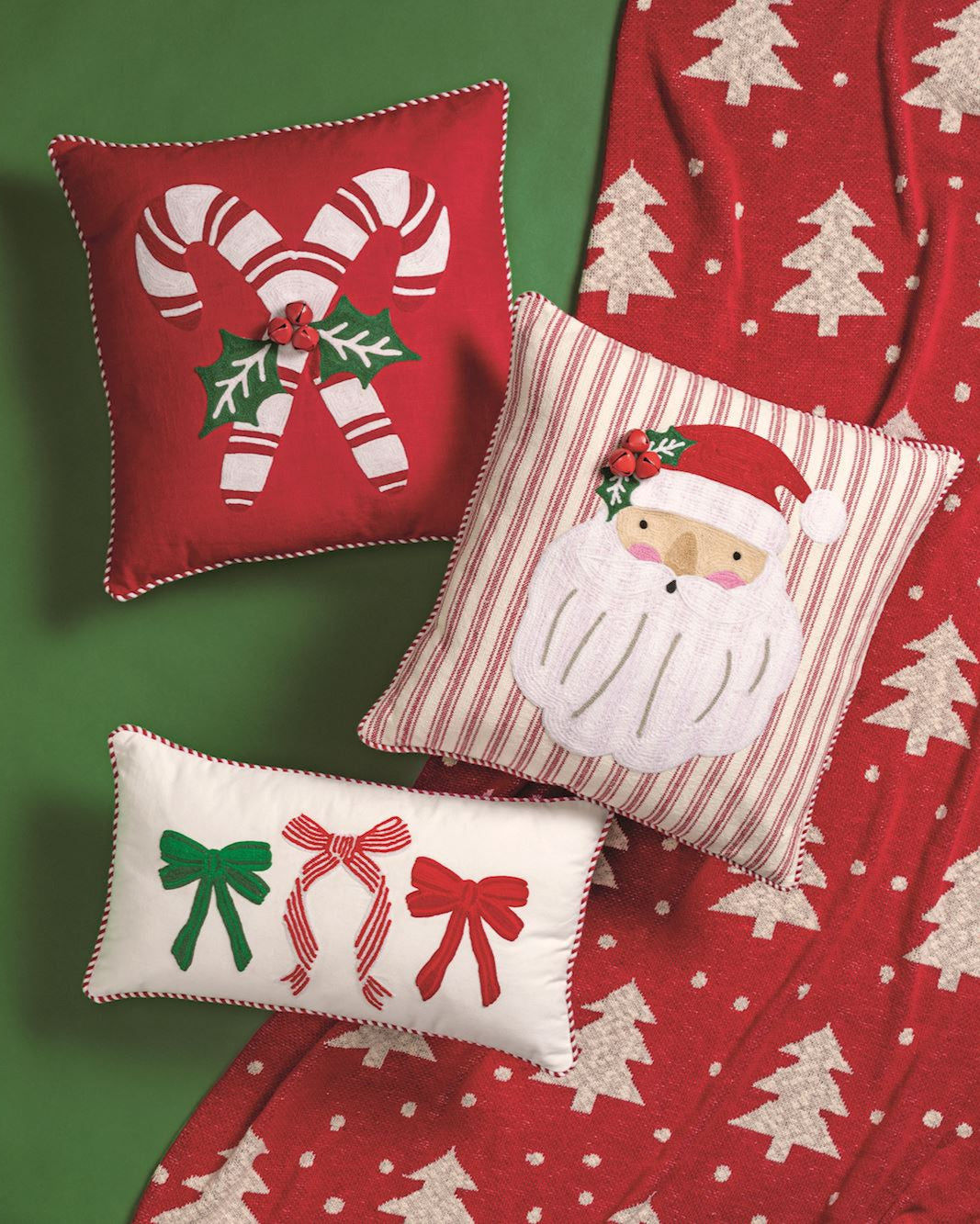 Whimsy Embroidered Pillow
