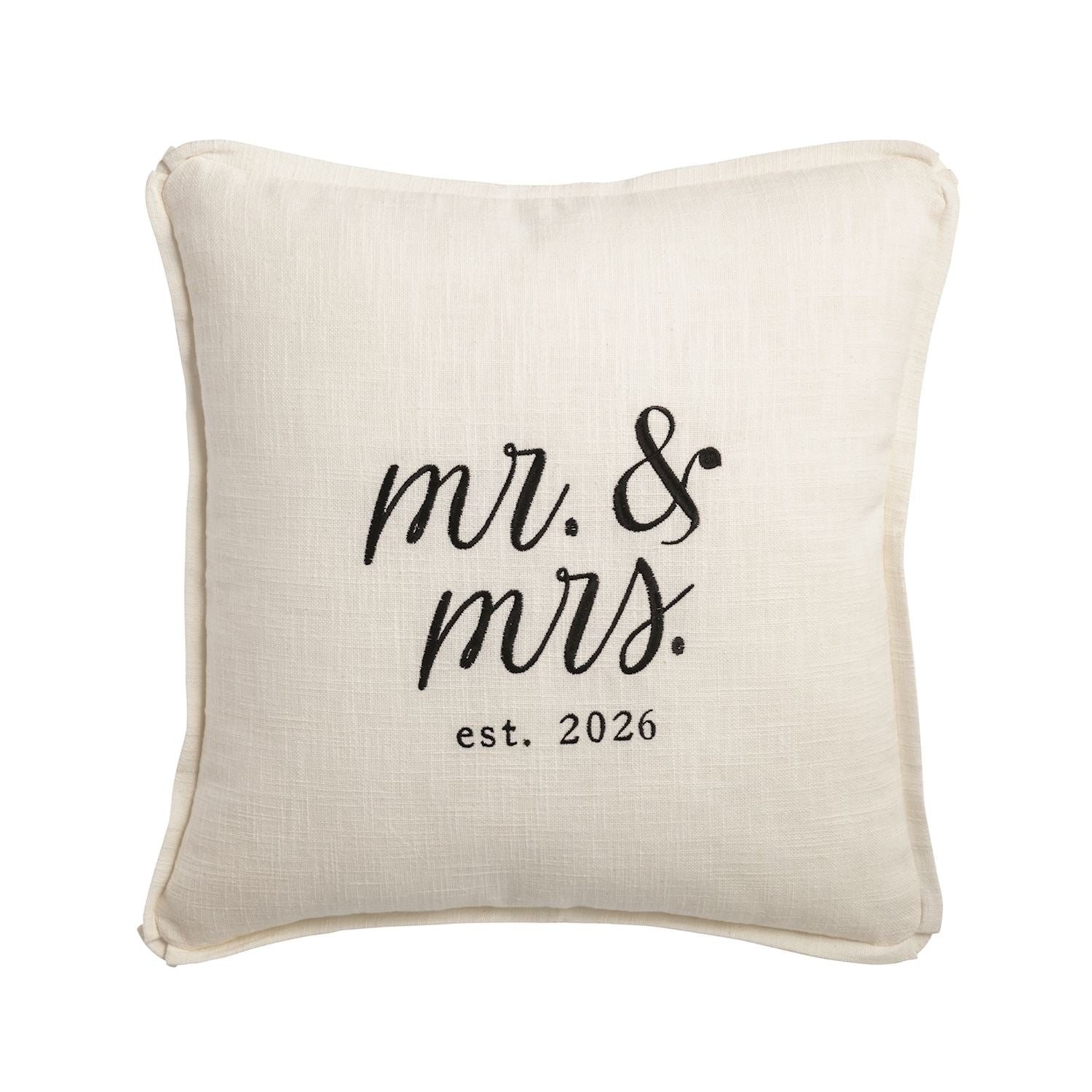 Square Mr. & Mrs. 2026 Pillow