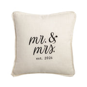 Square Mr. & Mrs. 2026 Pillow