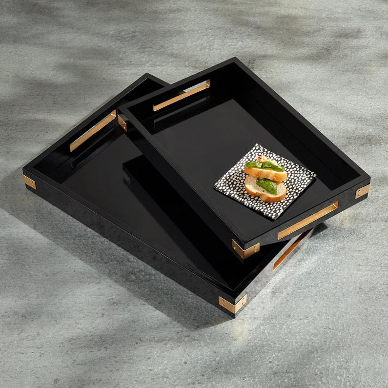 Black Lacquer Trays