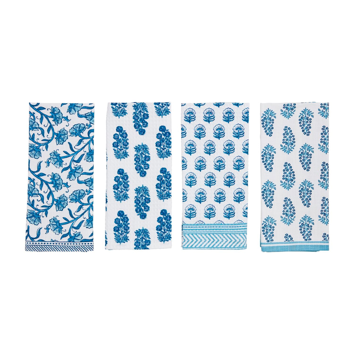 Blue Floral Dish Towels