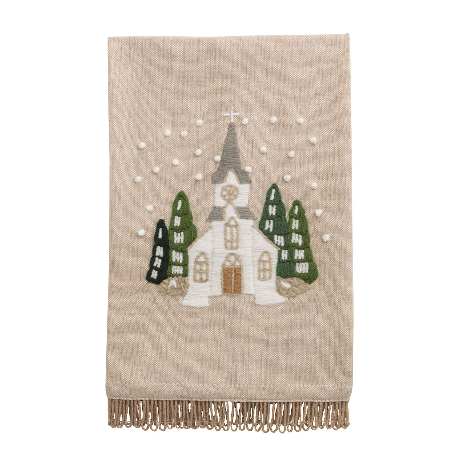 Church Embroidered Towel