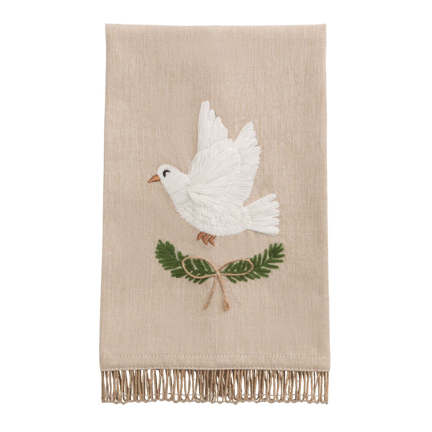 Dove Embroidered Towel