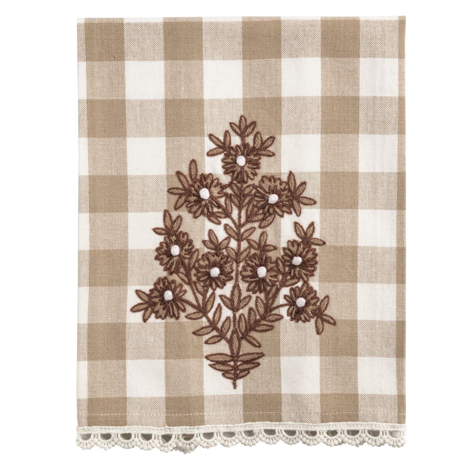 Neutral Embroidered Tea Towels