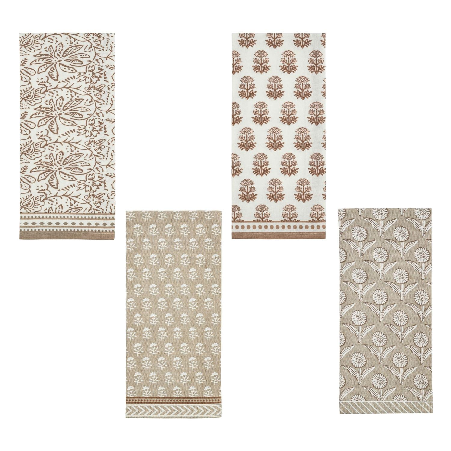 Taupe Printed Towels