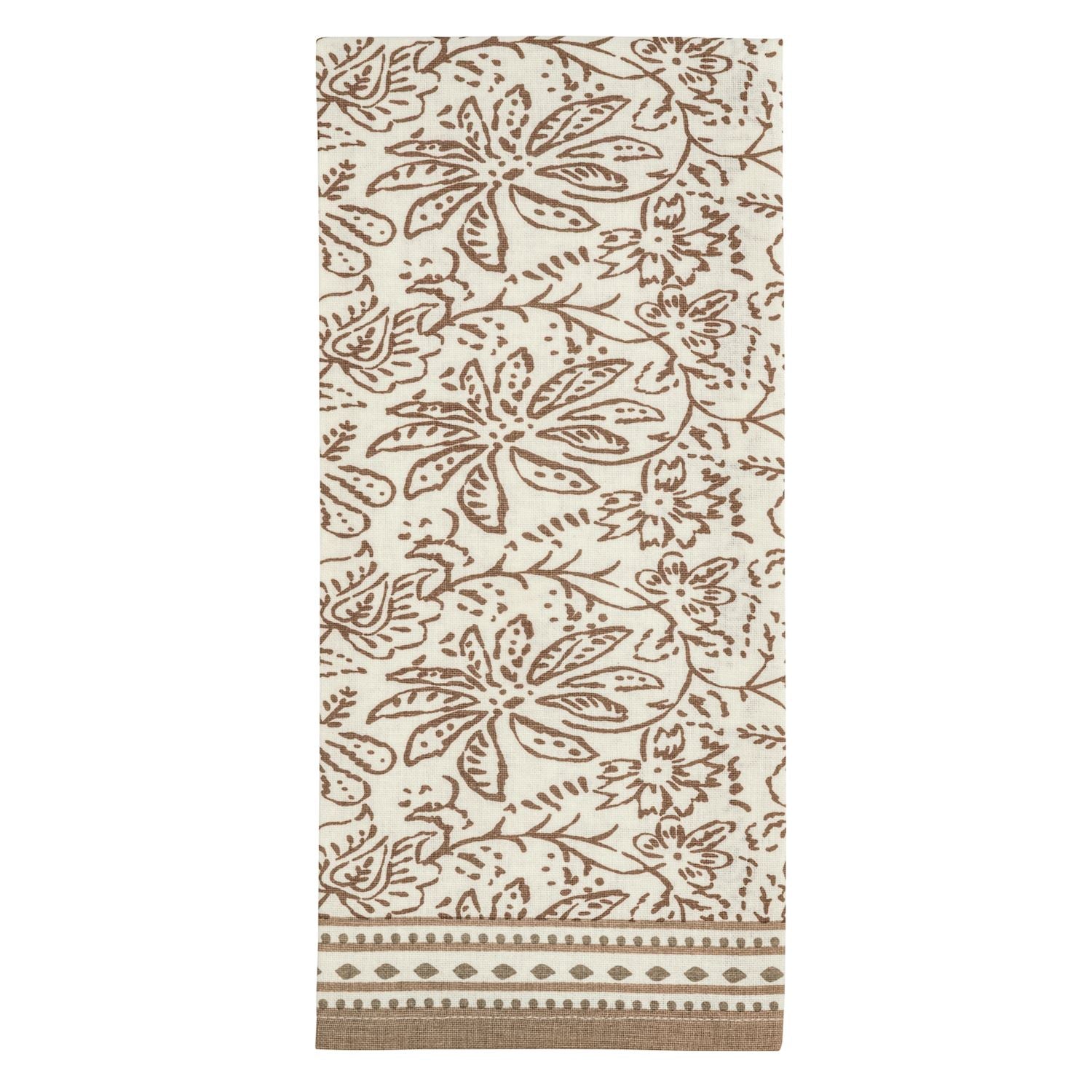 Taupe Printed Towels