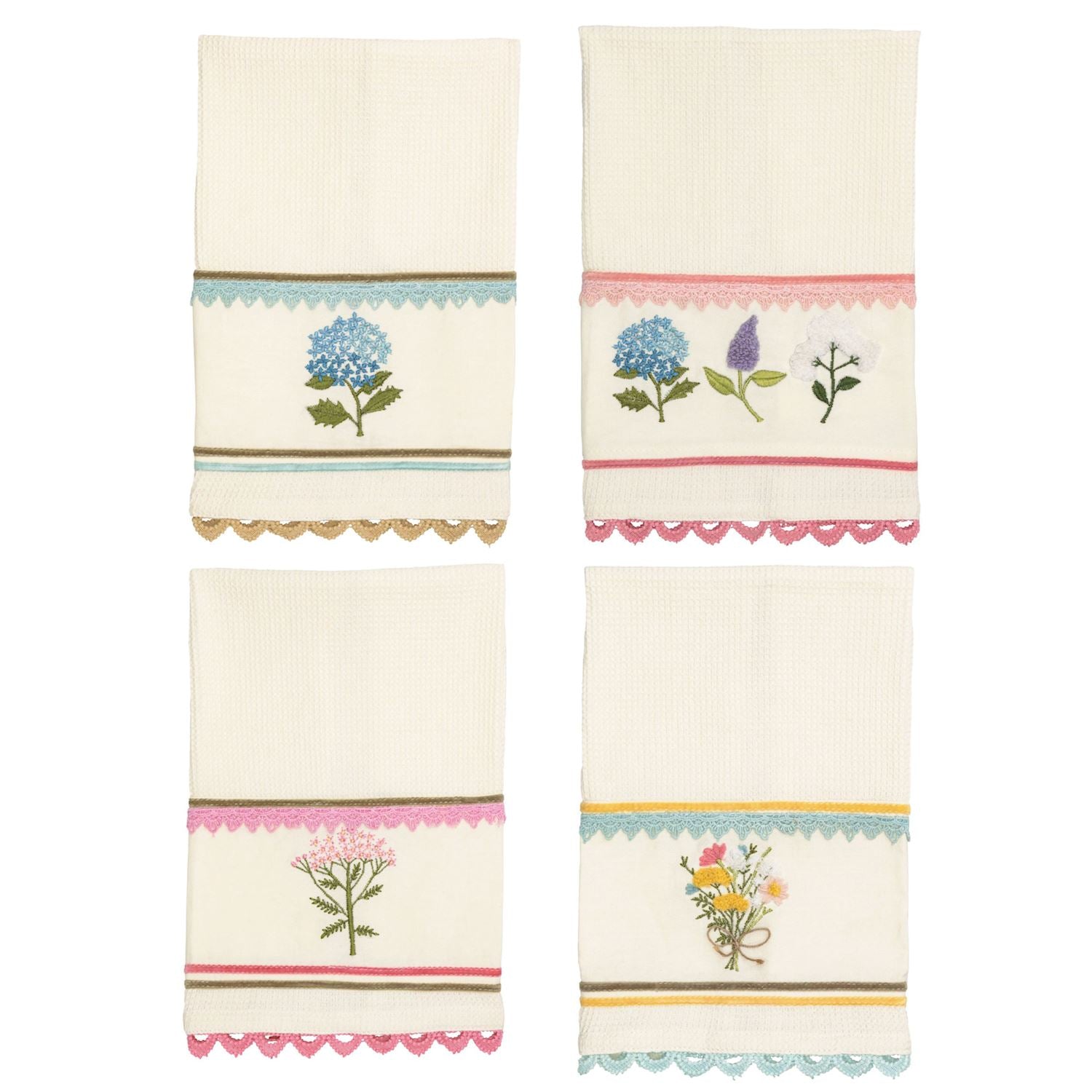 Wildflower Embroidered Towels