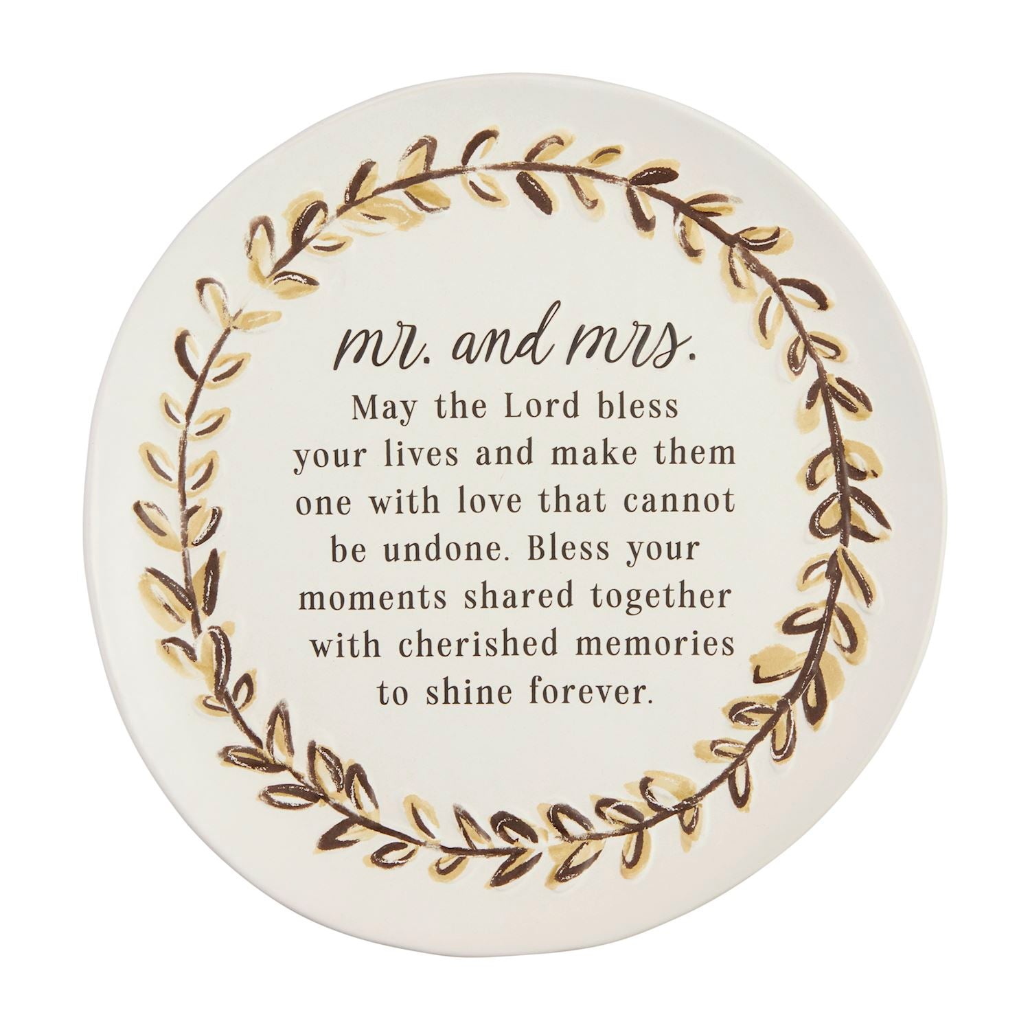 Mr & Mrs Blessing Plate