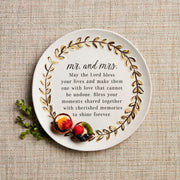 Mr & Mrs Blessing Plate