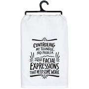 Controlling My Tongue Kitchen Towel