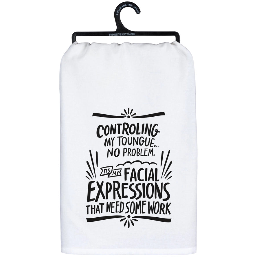 Controlling My Tongue Kitchen Towel