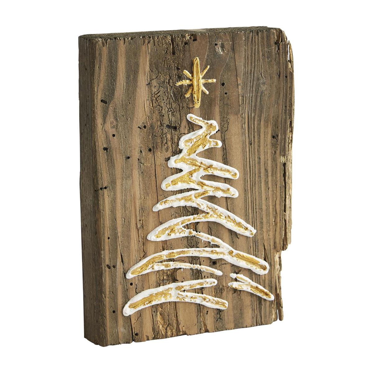 Gold Christmas Plaque