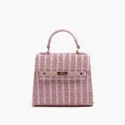 Willa Lilac Straw Purse