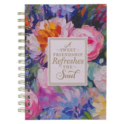 Painted Floral Wirebound Journal