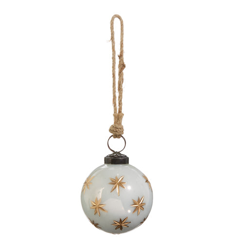Etched Gold Star Ornament