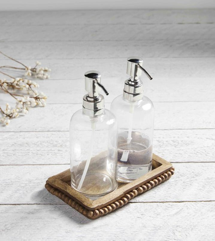 Beaded Soap Dispenser Set