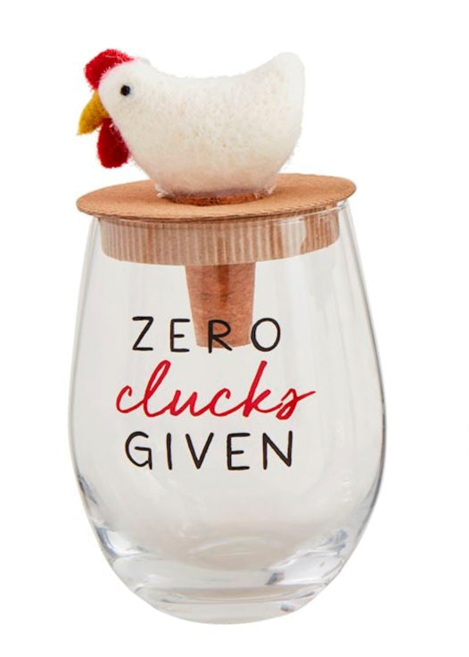 Farm Wine Glass & Stopper Set