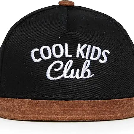Cool Kids Club Black/Faux Leather Cap