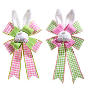 Easter Checkered Bunny Bows