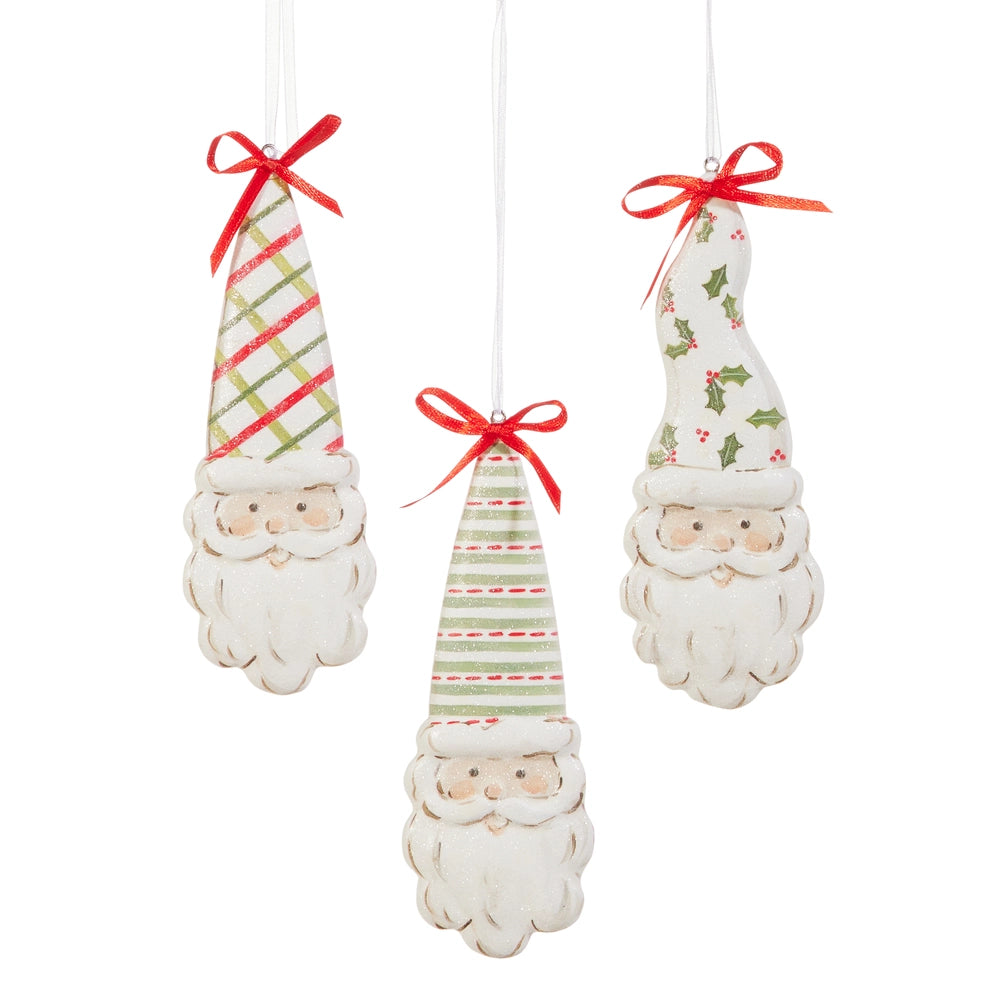Patterned Santa Ornament