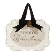 Embossed Merry Christmas Ornament
