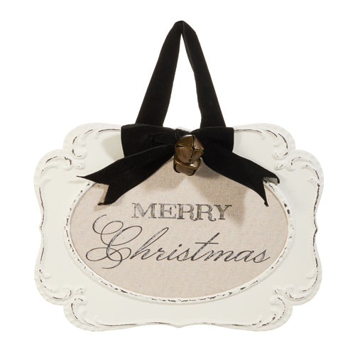 Embossed Merry Christmas Ornament