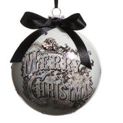 Vintage Merry Christmas Ball Ornament