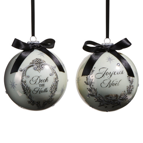 French Holiday Ball Ornament