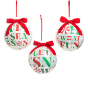 Peppermint Ball Ornament