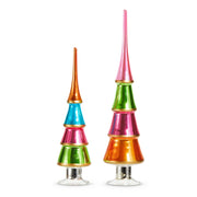 Set of 2 Merry Stripes Trees