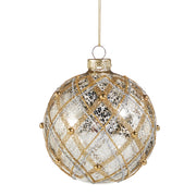 Silver & Gold Ball Ornament
