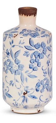 Blue and White Bud Vases