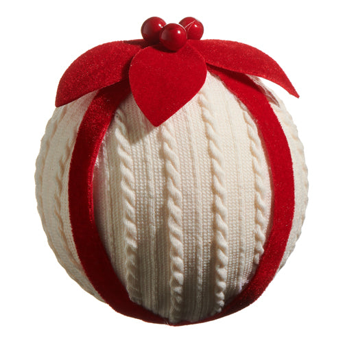 White Knit Ornament