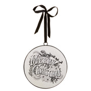 Merry Christmas Disc Ornament