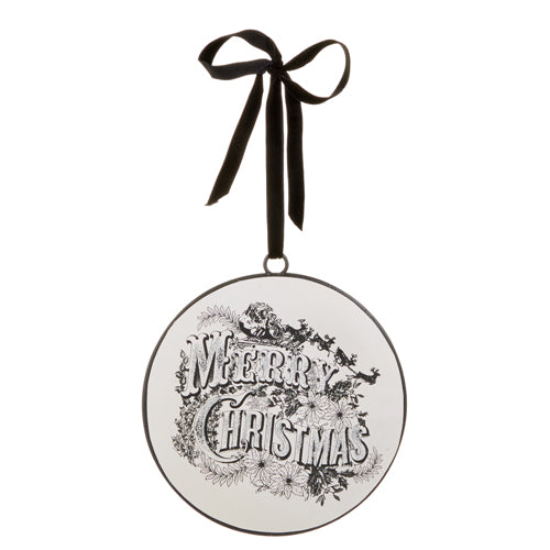 Merry Christmas Disc Ornament