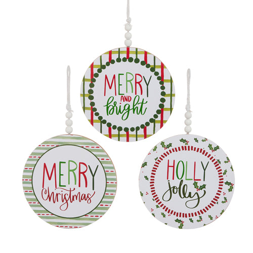 Christmas Disc Ornament
