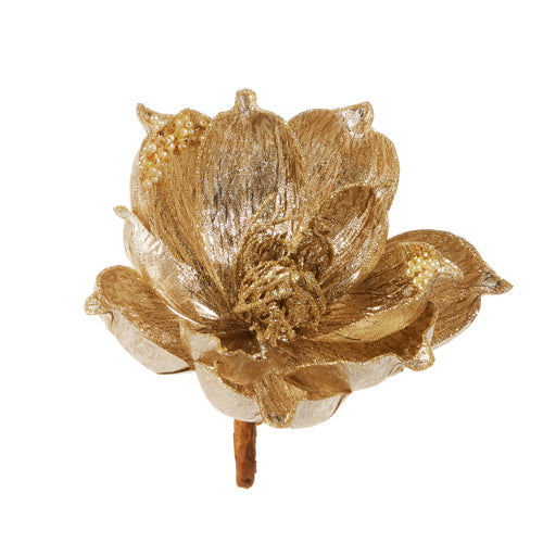Gold Clip-On Magnolia