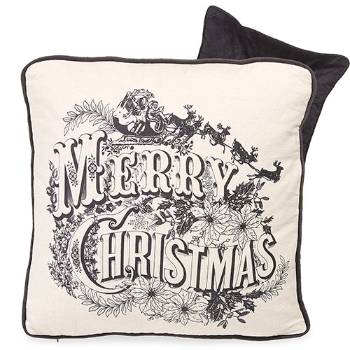Vintage Merry Christmas Pillow