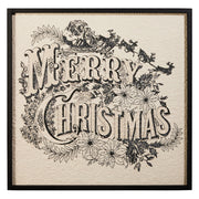 Vintage Merry Christmas Wall Art