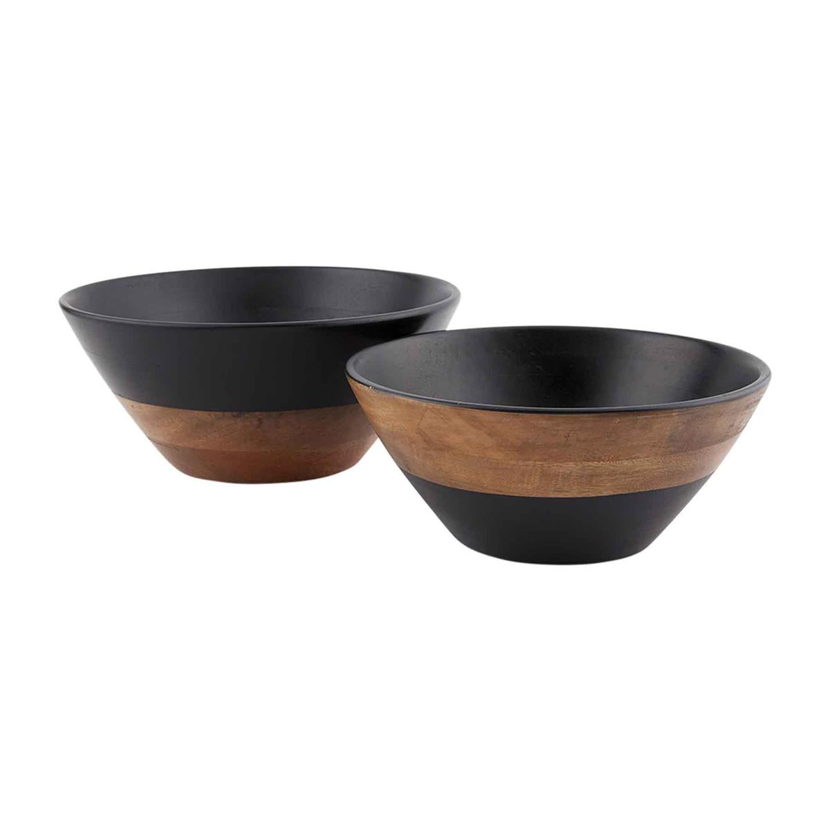 Black Wood Bowls