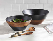 Black Wood Bowls