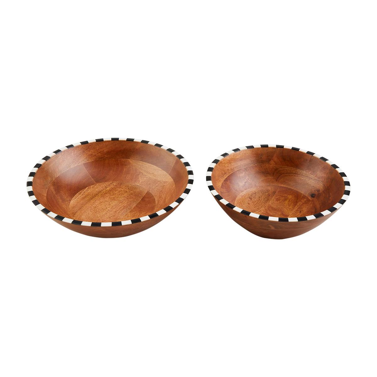 Checkered Trim Bowls