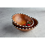 Checkered Trim Bowls