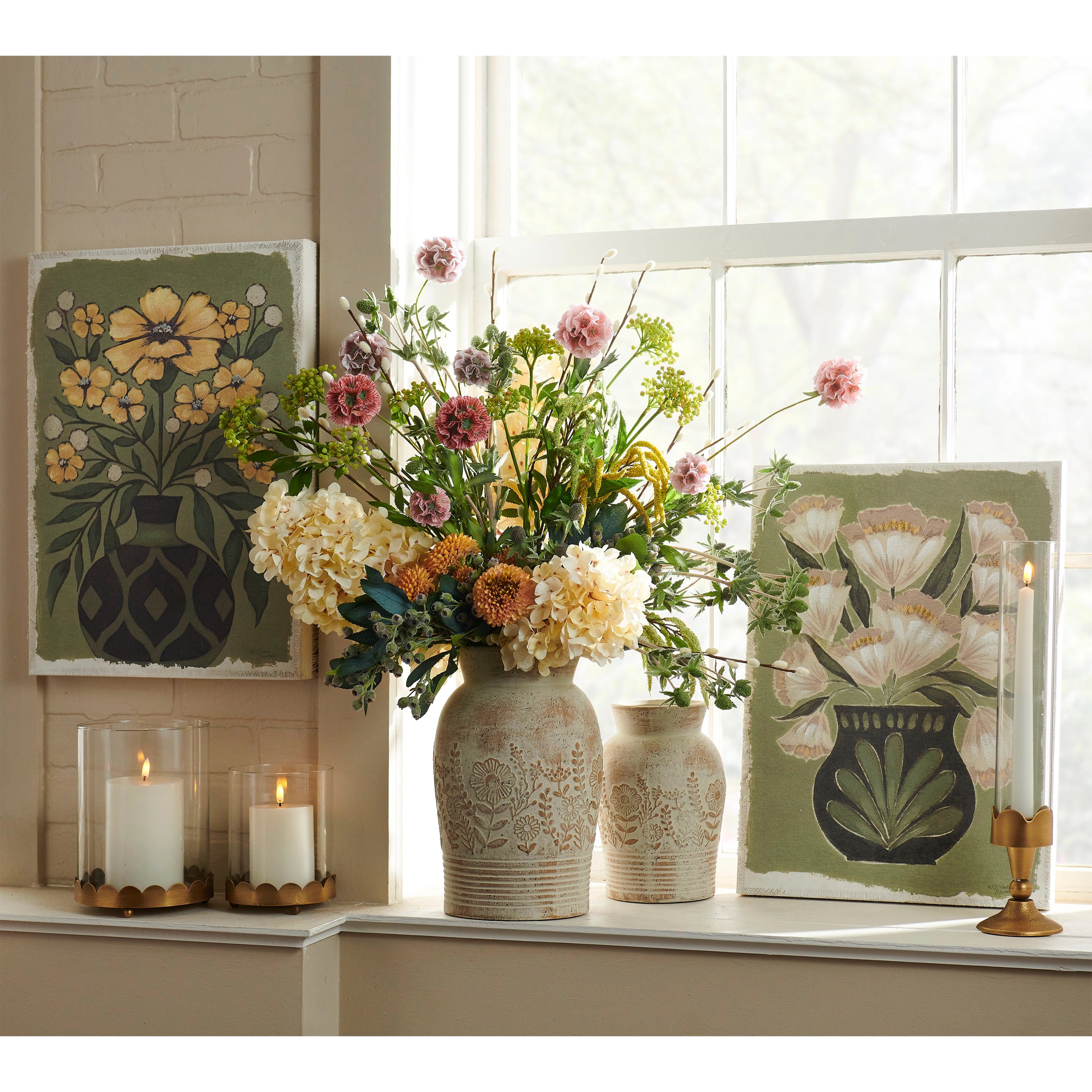 Silhouettes of Spring Print