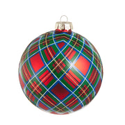 Yuletide Plaid Large Ornament