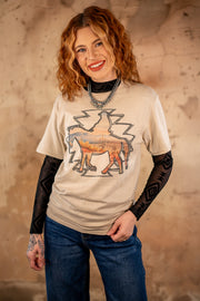 Sunset Cowboy Tee