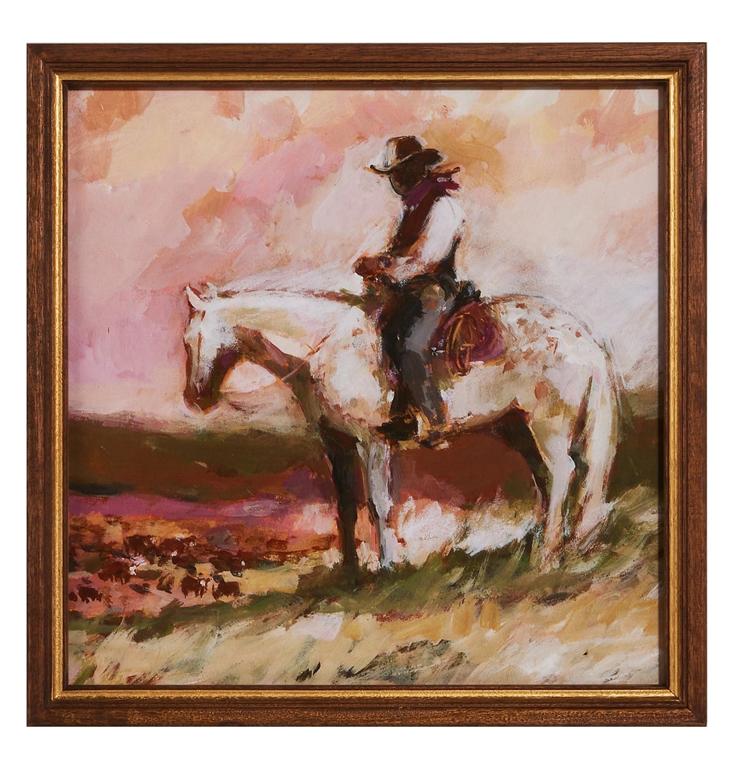 Wranglers at Dusk Framed Wall Art