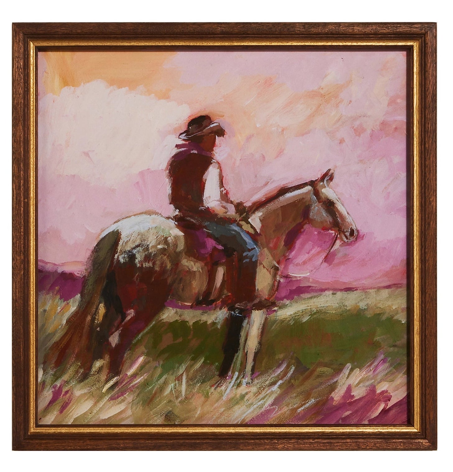Wranglers at Dusk Framed Wall Art