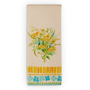 Floral Tile Tea Towel - Final Sale!